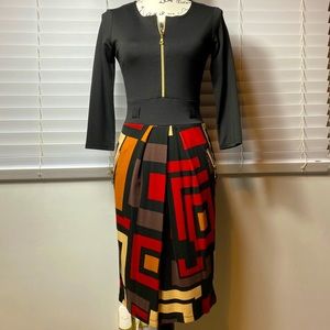 NWOT VENUS Zipper Placket Mini Bodycon Dress